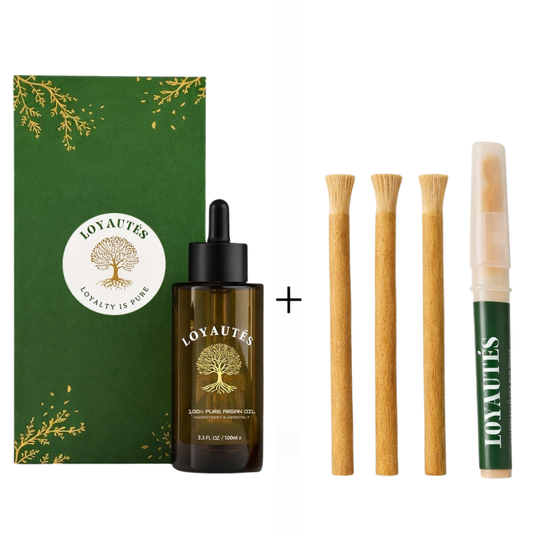 Pure Argan olie 100ml &  Miswak 3 stuks + Houder