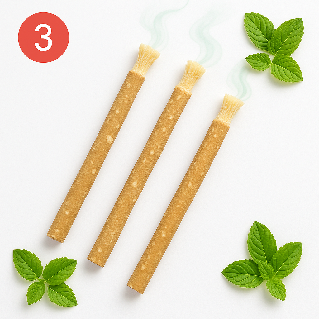 Mint Miswak 3 stuks