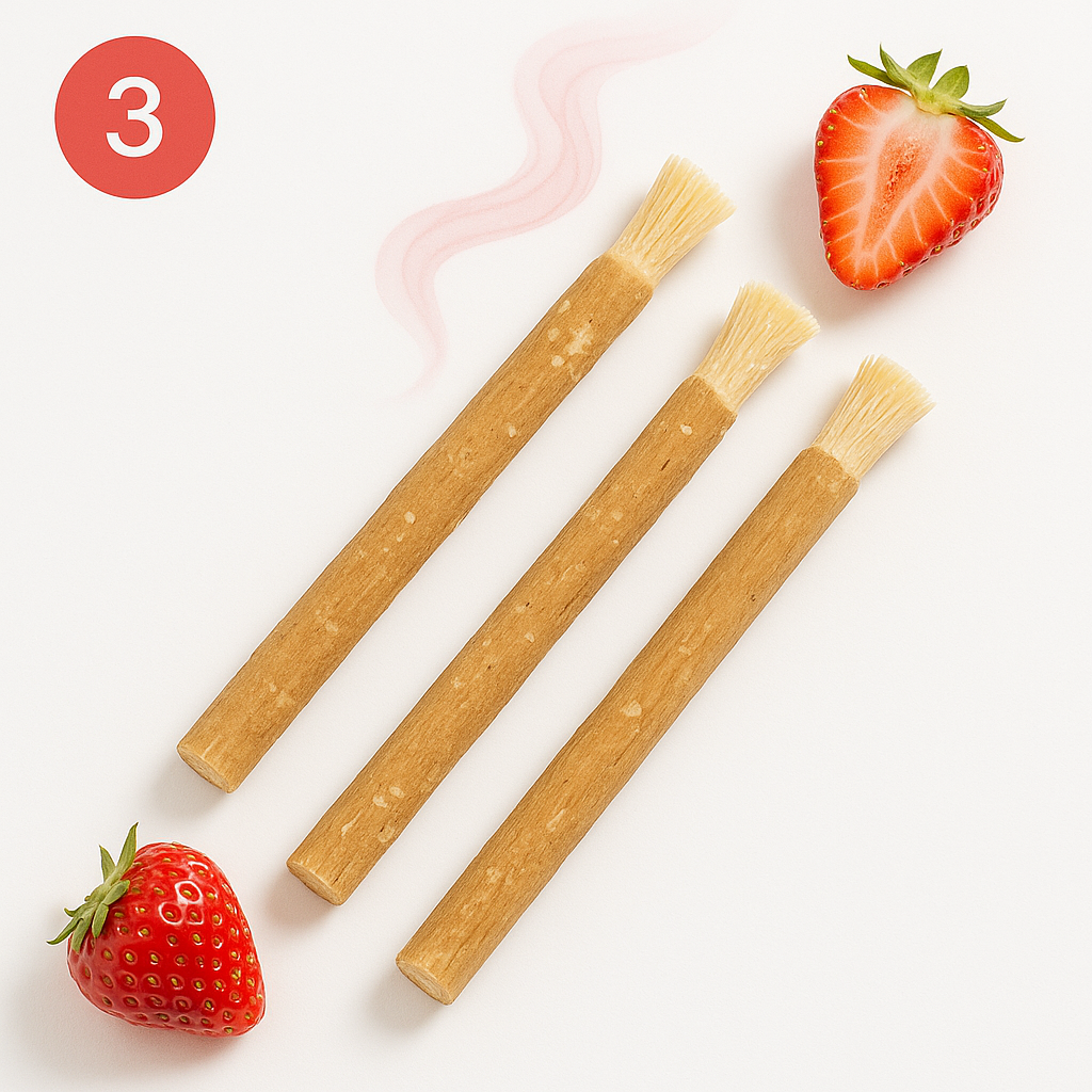 Aarbei Miswak 3 stuks