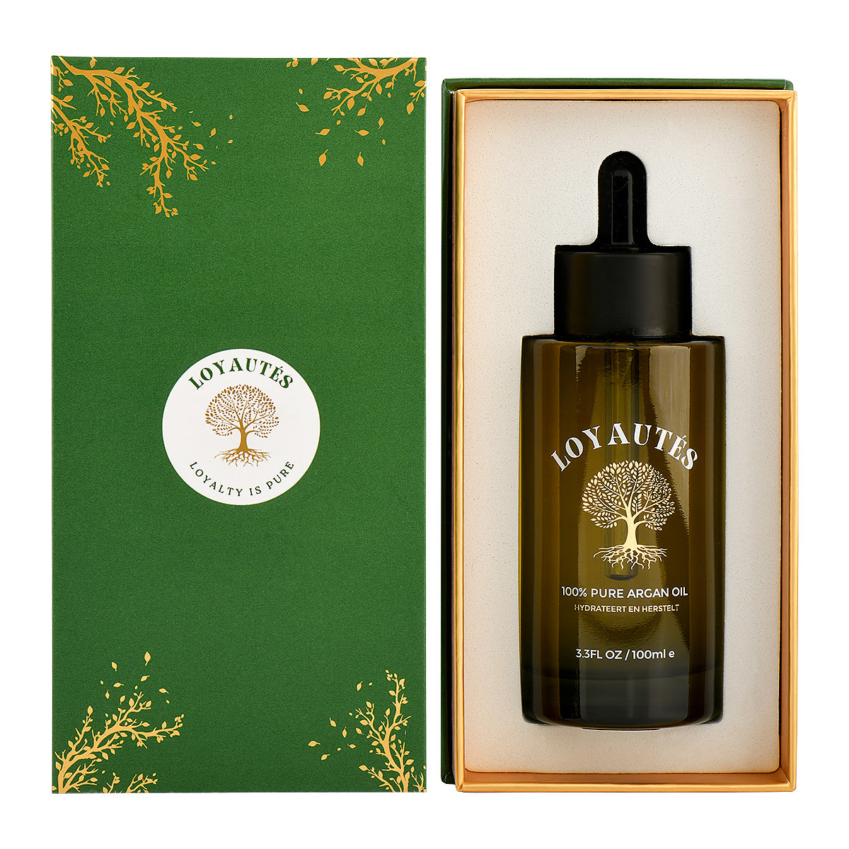 Pure arganolie 100ml in donker glazen fles – biologisch en koudgeperst