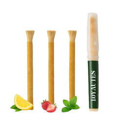 Loyautés Vrije Verzending Bundel — 9 Miswak (Naturel + Smaakjes) + 2 Houders