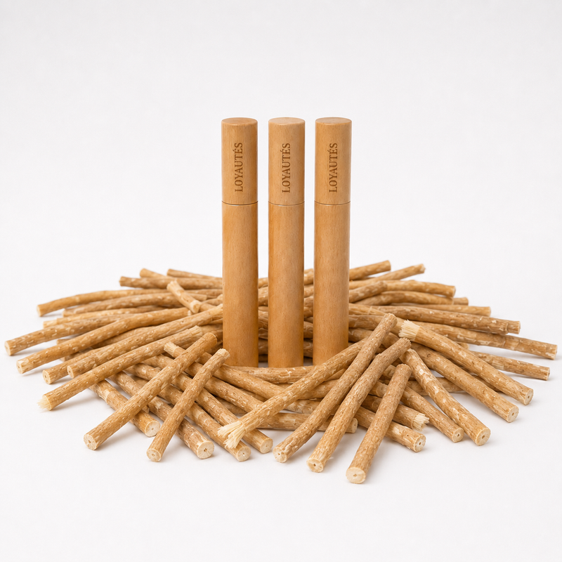 Miswak Familiepakket — 20 Stuks + 3 Houders Voordeelpakket | LOYAUTÉS