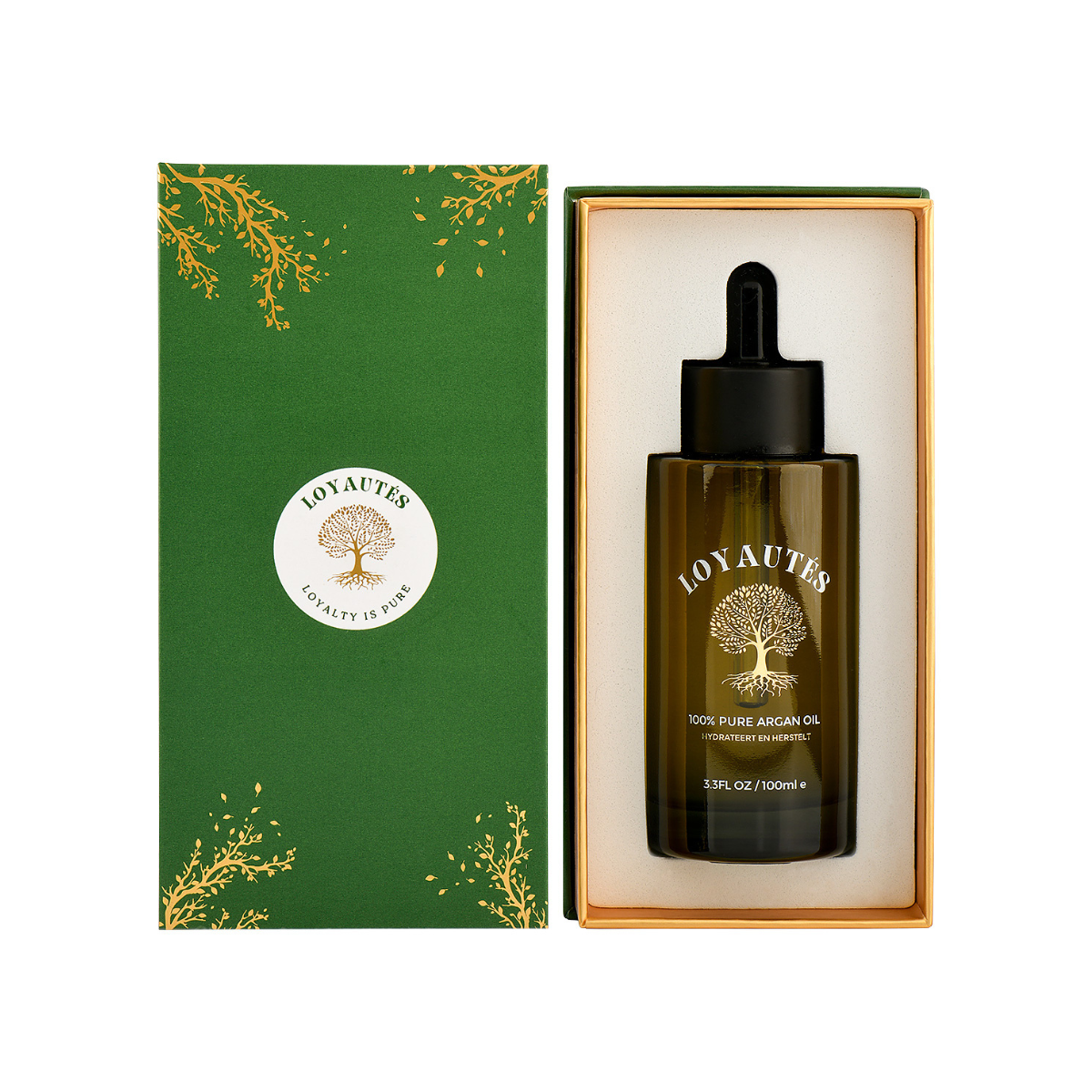 Pure arganolie 100ml in donker glazen fles – biologisch en koudgeperst