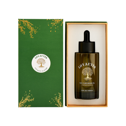 Pure arganolie 100ml in donker glazen fles – biologisch en koudgeperst