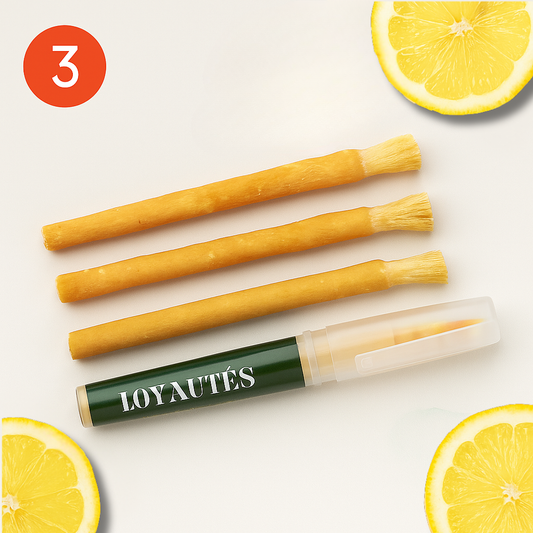 Lemon Miswak 3 stuks Met Houder