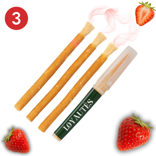 Aarbei Miswak 3 stuks Met Houder