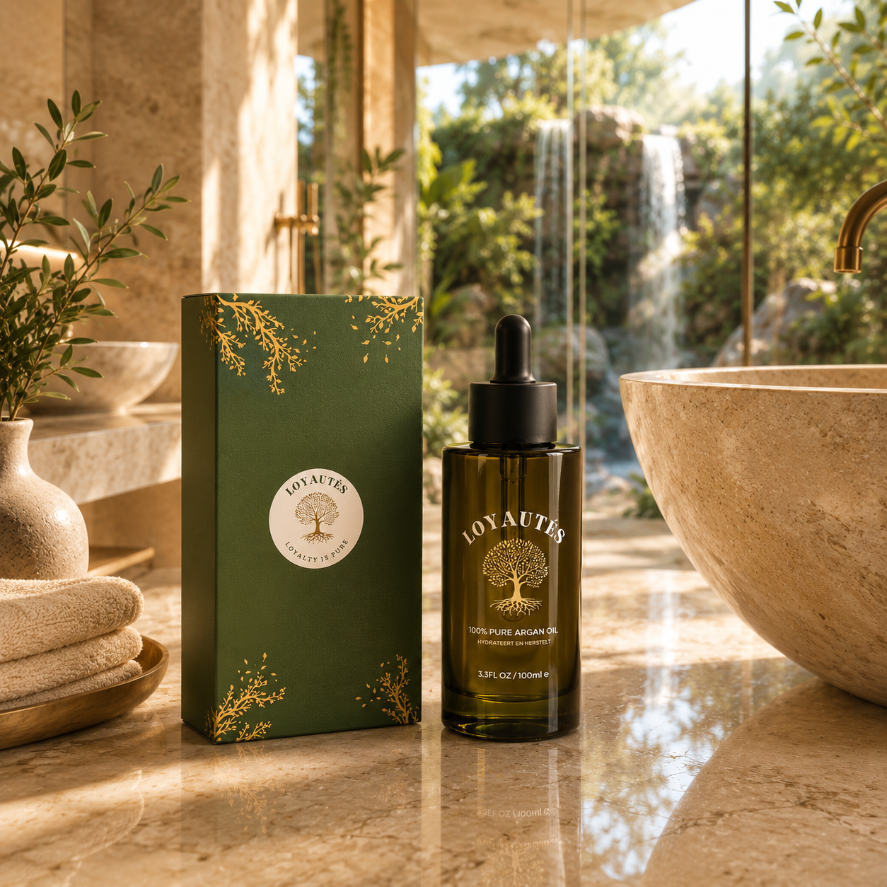 Arganolie 100ml in luxe geschenkverpakking – natuurlijke huid- en haarverzorging